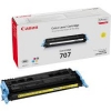 Cartus original Canon CRG-707Y NEW toner Yellow for LBP-5000 (2.000 pgs 5%) CR9421A004AA