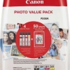 Cartus original Canon CLI-581 cyan magenta yellow BK PHOTO VALUE Pack 4x6 Phot Paper(PP-201 50sheets) Cyan Magenta Yellow Photo